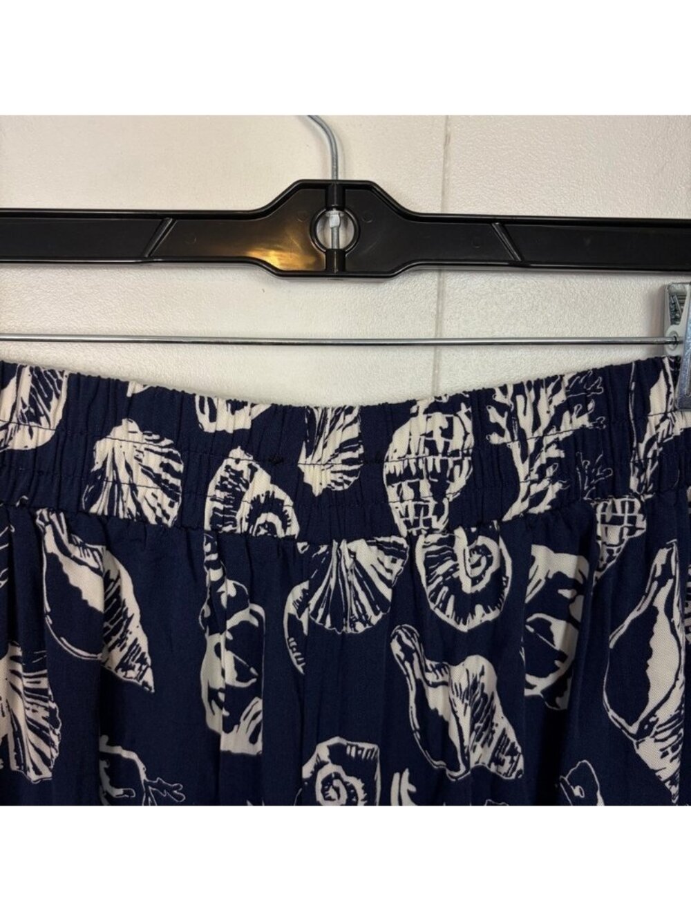 Venus Navy Blue Tropical Beach Joggers Pants Pull On Waist Elastic size 1X - Picture 8 of 13